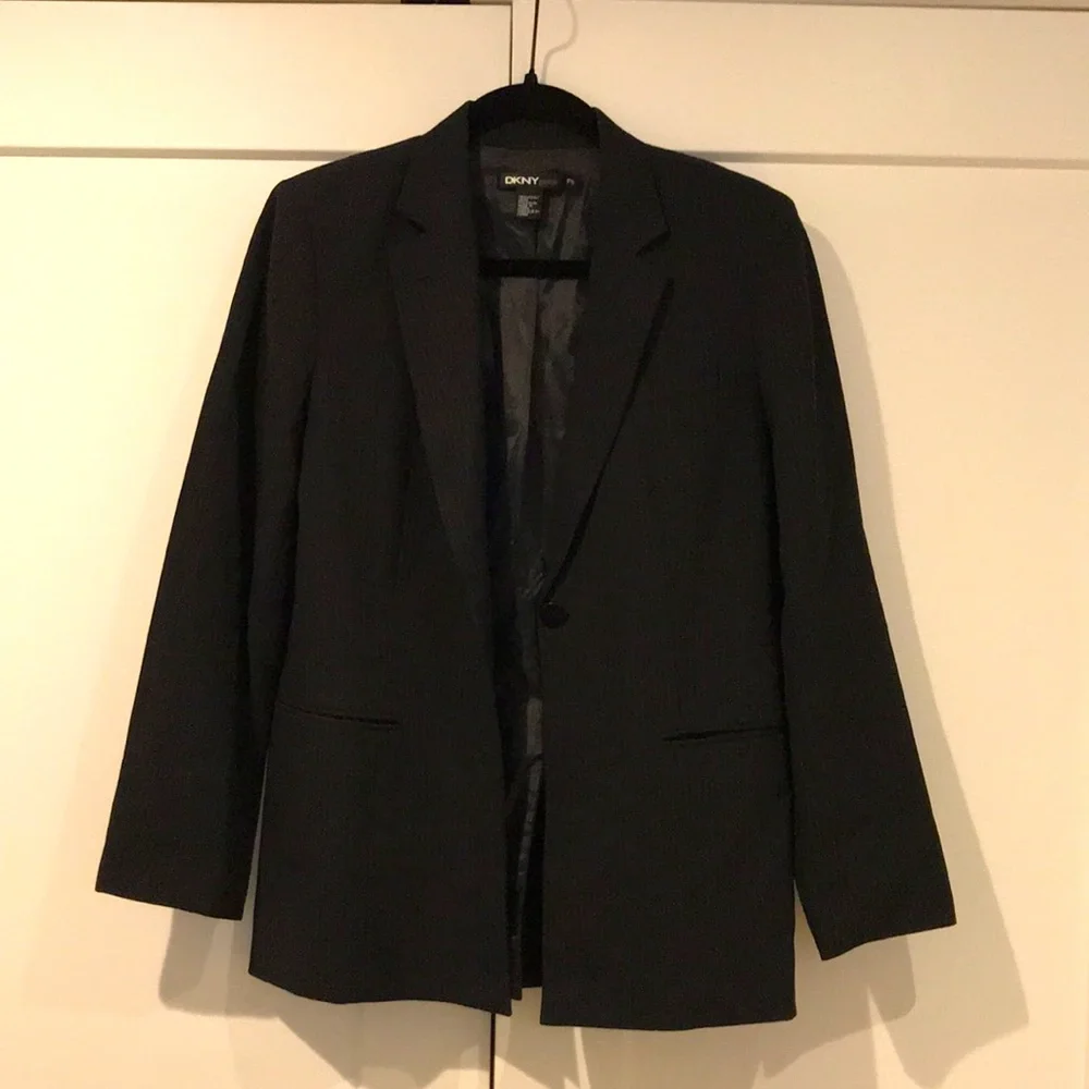 DKNY Wool Pin-Stripe Suit - Picture 1 of 8